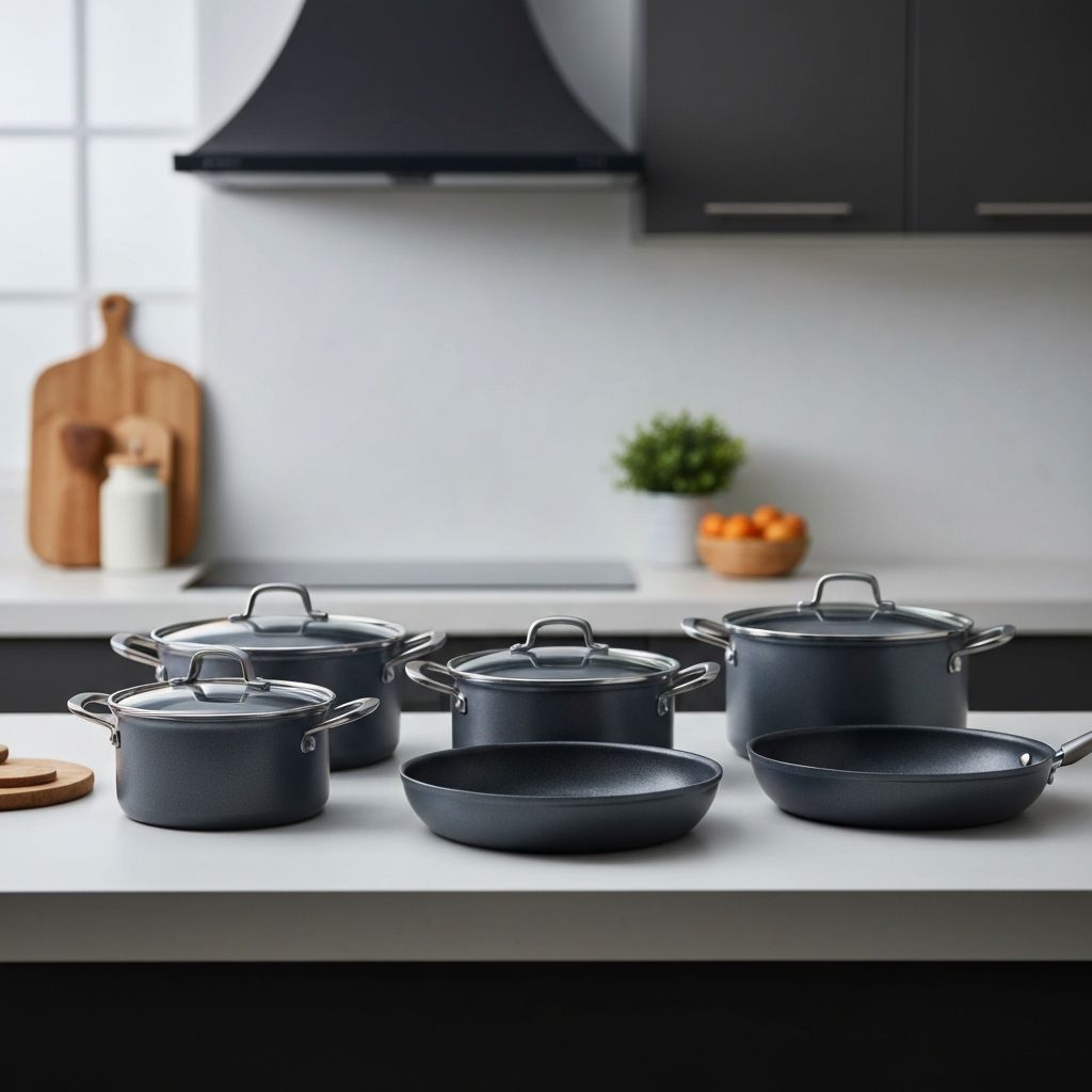 Belgique Hard-Anodized cookware set — Hardened for Excellence